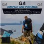 G4GADGET Poncho de pluie en plastique bleu – Imperméable et réutilisable pour adulte – Poncho d'urgence léger et portable pour h