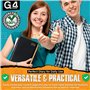 G4GADGET Agenda 2026 format A5, un jour par page, noir, planificateur quotidien compact avec jours fériés britanniques et inform