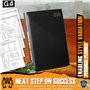 G4GADGET Agenda 2026 format A5, un jour par page, noir, planificateur quotidien compact avec jours fériés britanniques et inform