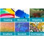 Artme Lot de 24 bâtons de peinture pastel à l'huile Couleurs vives Couleurs intenses Texture mélangable pour toile et papier Hau