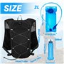 Sac de Sport Homme Femme avec Vessie d'eau 2L et Flasque 500ml
