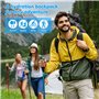 Sac Hydratation Running, Sac de Sport Homme Femme avec Vessie d'eau 2L et Flasque 500ml, sans BPA, Sacs à Dos de Randonnée Réflé