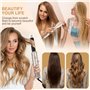 Mapille Air Styler Air Brush 6 en 1,Airbrush Sèche-Cheveux,Température Vitesse vent Réglable,Brosse seche cheveux,Avec 6 Accesso