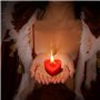 Lot de 5 bougies de massage rouges en forme de cœur à basse température pour amoureux, couple, mariage, jeu d'adultes, jouet éro