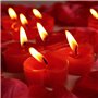 Lot de 5 bougies de massage rouges en forme de cœur à basse température pour amoureux, couple, mariage, jeu d'adultes, jouet éro