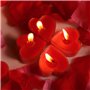 Lot de 5 bougies de massage rouges en forme de cœur à basse température pour amoureux, couple, mariage, jeu d'adultes, jouet éro