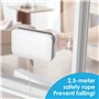 Lave Vitre Magnétique Nettoyeu, Outil Magnétique de Nettoyage de Fenêtre pour Double Vitrage, Nettoyeur de Vitres Magnétique au 