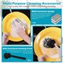 Distributeur Liquide Vaisselle 4 en 1 - Porte Éponge et Brosse avec Organisateur Évier Cuisine Pratique - Distributeur Savon Cui