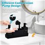 Distributeur Liquide Vaisselle 4 en 1 - Porte Éponge et Brosse avec Organisateur Évier Cuisine Pratique - Distributeur Savon Cui
