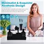Distributeur Liquide Vaisselle 4 en 1 - Porte Éponge et Brosse avec Organisateur Évier Cuisine Pratique - Distributeur Savon Cui
