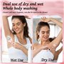 Rasoir Électrique Femmes, 3 en 1 Tondeuse Electrique Femme Intime avec 3 Têtes de Lame Amovibles, Tondeuse de Bikini Femmes Util