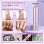 Focenat 2 en 1 Rapeuse Pieds Électrique, Ponceuse Pied, Râpe à Pieds Rechargeable avec 6 Vitesses Réglables, Râpe Électrique pou