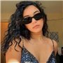 2 Paires Lunettes de Soleil Vintage, Mode Lunette de Soleil Femme Écran Solaire UV400 et Protection UV Lunettes Lunettes Rectang