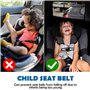 QINGZY 2 Pièces Clip de Sécurité pour Ceinture de Sécurité Enfant, Attache Ceinture Siege Auto Bébé, Boucle de Protection de Siè