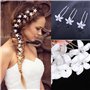 Épingles à Cheveux de Mariage - Set de 20 Pièces avec Perles, Cristaux & Strass - Bijoux Élégants pour Mariée, Demoiselle d'Honn