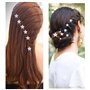 Épingles à Cheveux de Mariage - Set de 20 Pièces avec Perles, Cristaux & Strass - Bijoux Élégants pour Mariée, Demoiselle d'Honn