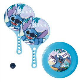 Disney Stitch Raquettes de Plage avec Ballon et Frisbee