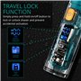 VGR Tondeuse à barbe pour homme avec verrouillage de voyage – Étanchéité IPX7 – Rechargeable par USB – Tondeuse électrique sans 