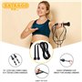 SATARGO, Lot de 12 cordes à sauter noires - Longueur réglable 278 cm - Corde à sauter pour adultes et enfants - Fitness Training