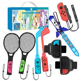 ZUJO Accessoires de sport 9 en 1 pour Nintendo Switch / Nintendo Switch OLED 2021 - Skyward Sword