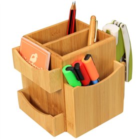 Woodquail Organiseur de Bureau Tournant