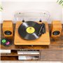 Roxel VRP-90 Tourne-disque avec haut-parleurs stéréo, tourne-disque vinyle avec haut-parleur, 3 vitesses et 3 tailles pour diver