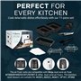 ONE Emporium Ensemble 11 Accessoires Ninja Air Fryer – Compatible avec Friteuses à Panier Double – Comprend Grilles, Doublures S