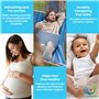 Bidet portable pour post-partum 350 ml – Flacon de lavage périnéal à l'envers pour l'hygiène après la naissance – Flacon pulvéri