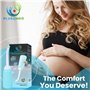 Bidet portable pour post-partum 350 ml – Flacon de lavage périnéal à l'envers pour l'hygiène après la naissance – Flacon pulvéri