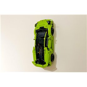 3Dudes & Dad Support mural compatible avec LEGO® Technic Huracan Tecnica – Crochet de rangement conçu sur mesure pour l'ensemble