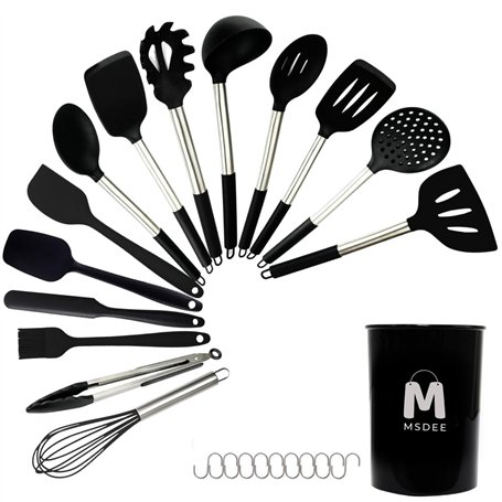 M MSDEE Ensemble d'ustensiles de cuisine - 16 pièces