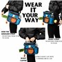 TAIL TRIBE Sac de promenade imperméable pour chien avec doublure amovible, accessoires de promenade pour chien, gamelle, sacs à 