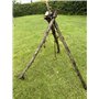 Kit de cuisson trépied de feu de camp portable en acier inoxydable avec chaîne de suspension | Bushcraft, camping, survie en ple