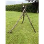 Kit de cuisson trépied de feu de camp portable en acier inoxydable avec chaîne de suspension | Bushcraft, camping, survie en ple