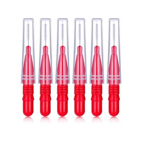 Lot de 6 brossettes interdentaires de qualité supérieure avec capuchons de protection - Nettoyage doux pour les dents