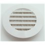 TEKLiNe 2 Grilles Ventilation Aération Plastique 70mm Encastré Rond Protection Insectes Système Air Maison Couleur Blanc, Grille