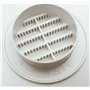 TEKLiNe 2 Grilles Ventilation Aération Plastique 70mm Encastré Rond Protection Insectes Système Air Maison Couleur Blanc, Grille