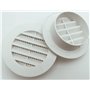 TEKLiNe 2 Grilles Ventilation Aération Plastique 70mm Encastré Rond Protection Insectes Système Air Maison Couleur Blanc, Grille