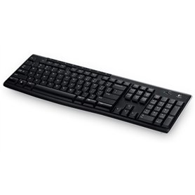 Logitech K270 Clavier Sans Fil pour Windows, Clavier Allemand QWERTZ - Noir Logitech K270 Clavier Sans Fil pour Windows