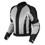 Eté Blouson Textile Touring Sport Moto Scooter Mesh Doublure Impermeable Gris M