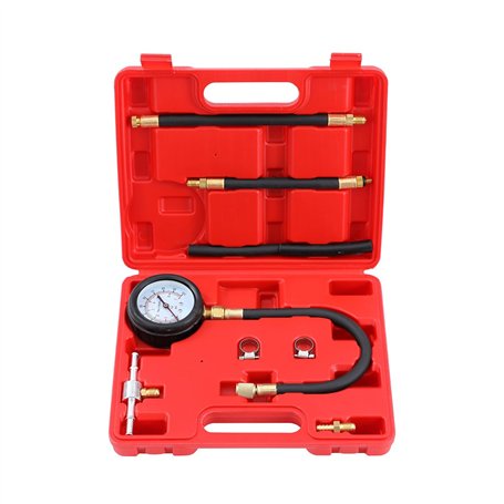 KATSU Testeur de Jauge de Pression de Pompe d'injection de Carburant Kit d'Outils de Diagnostic d'Essence pour Moteurs Essence D