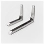Support de four à Micro-ondes Support Mural en Acier Inoxydable Supports D'étagère Pliables Réglables pour Accessoires de Cuisin