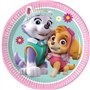 Procos FSC® Mix 93492 Lot de 8 assiettes jetables en papier pour anniversaire d'enfant Motif Pat' Patrouille Skye et Everest Tai