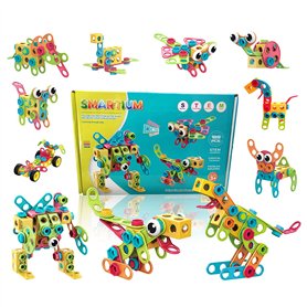Lot de 189 jouets de construction STEM - créatifs - Construire des jouets éducatifs - Blocs d'ingénierie à partir de 5 6 7 8 9 1