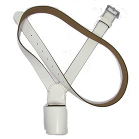 Uniform Store London Ceinture croisée porte-drapeau drapeau épaule gauche blanc R534