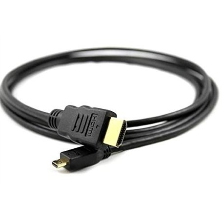Câble micro HDMI haute vitesse (type D) vers HDMI (type A) – Câble pour connecter des caméras Tesco Hudl 1 et HUDL 2 à un télévi