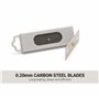 GLASS POLISH Grattoir 75mm Pack de 10 Lames en Acier au Carbone à Double Tranchant, Lames Remplaçables Ultra-Aiguisées de 0,20mm