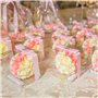 Winter Shore [Lot de 100] 5 cm Petite Boite Transparente Cadeau en Plastique - Boite Macarons Transparent Alimentaire - Boite Tr