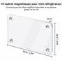 Winter Shore Cadre Photo Magnetique Frigo en Acrylique (Lot de 10) - Magnet Personnalisable Double Face 6 x 9 cm - Cadre Magneti