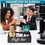 Winter Shore Rangement Cafe en Bois pour Comptoir - Aménagement Coin Cafe & Accessoires pour Bureau Moderne - Organisateur cafe 